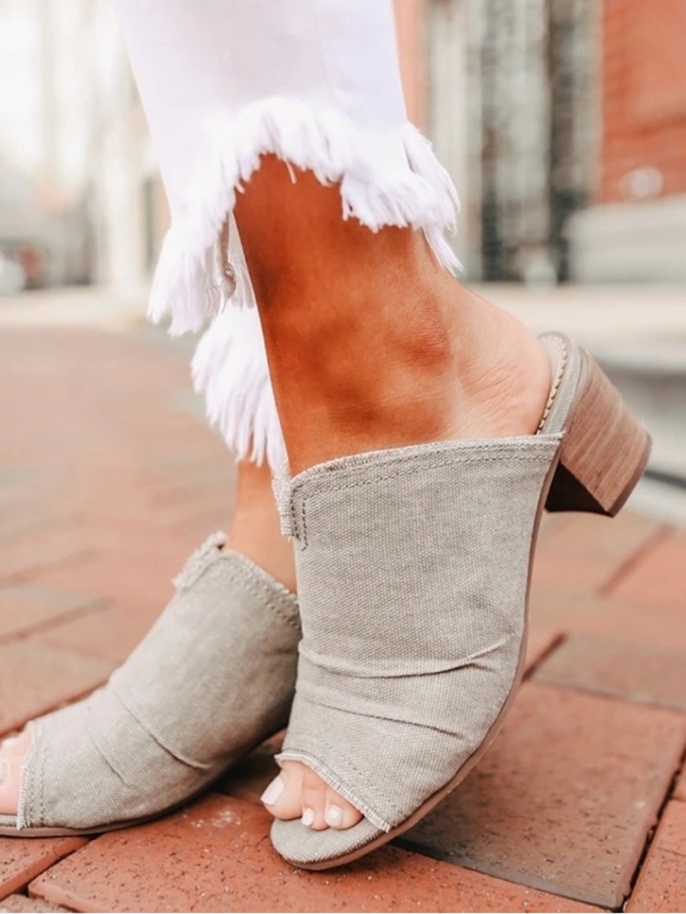 ✨Very G Bianca Taupe Mules Size 8